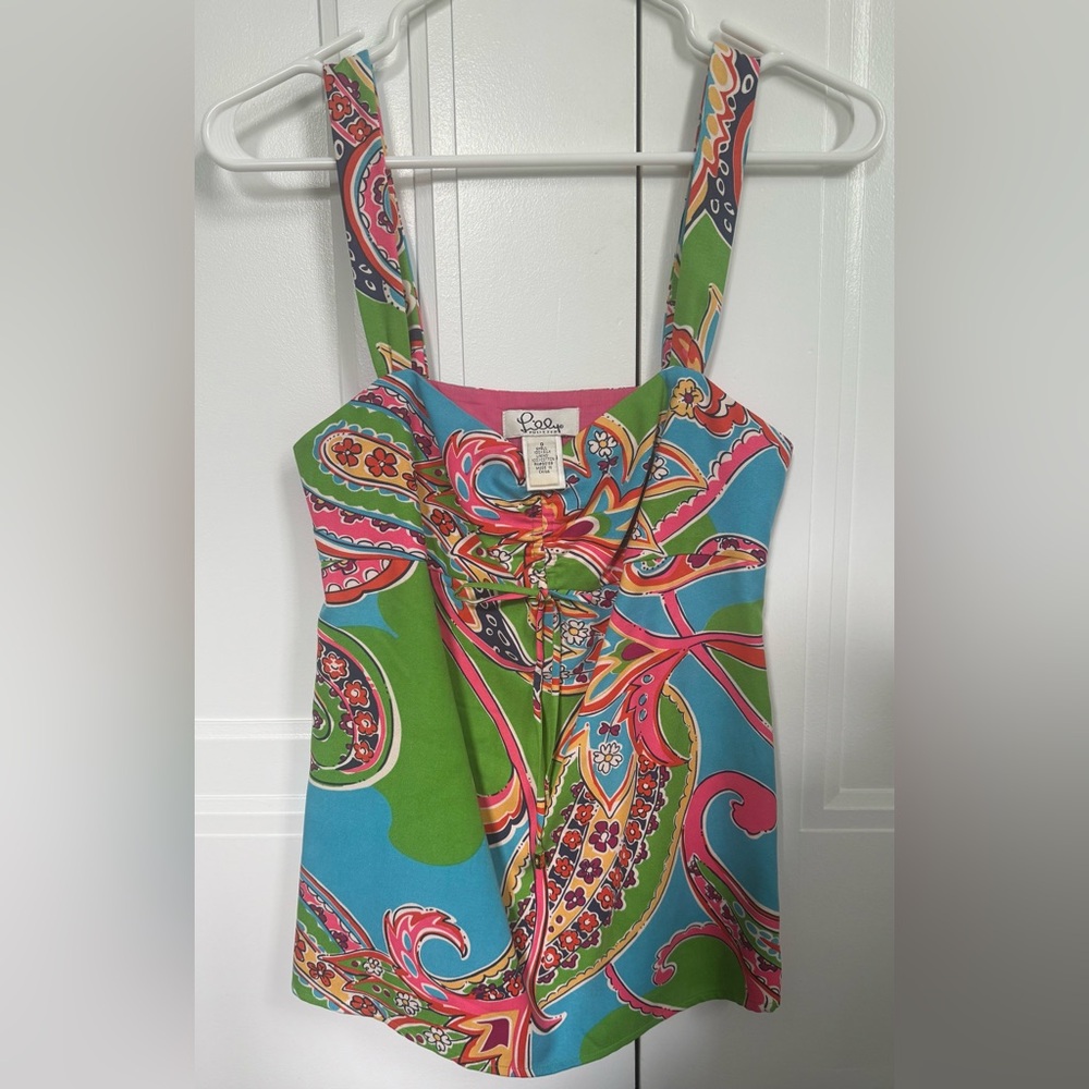 Lilly Pulitzer Women’s Jewel of the Pool Silk Tank Top